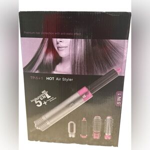 5-in-1 Hot Air Styler - Pink and Black